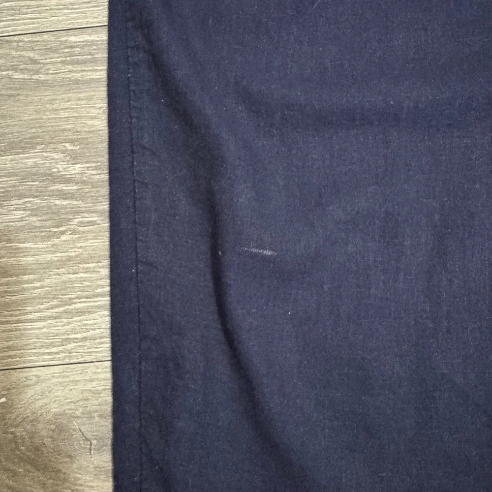 Zara Women Navy Blue Wide Leg Drawstring Elastic Waist Loose Fit Pants‎ Size S
